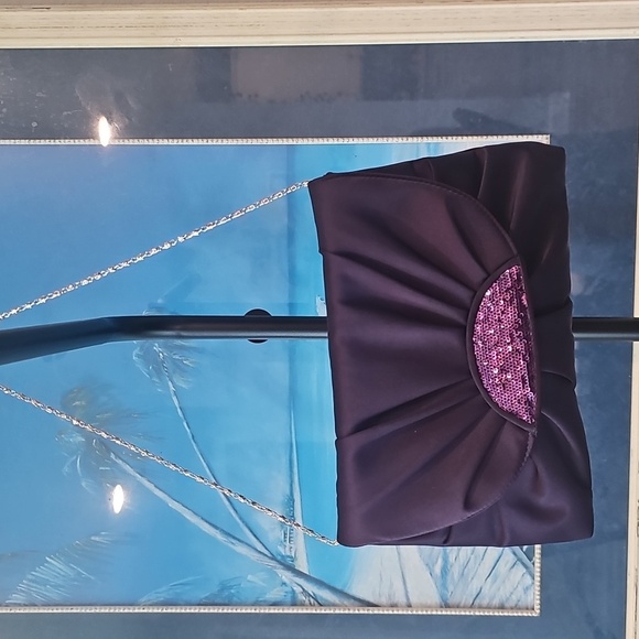 Lulu Townsend Purple Clutch Bag - Picture 2 of 4